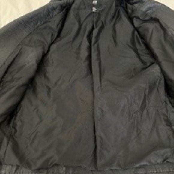 H&M Faux Leather Motorcycle Jacket - Picture 4 of 6